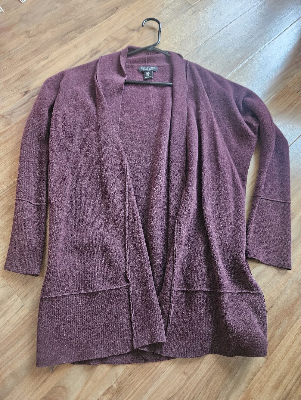 Rachel Zoe Open-Front Plum Size Medium  Knit Cardigan